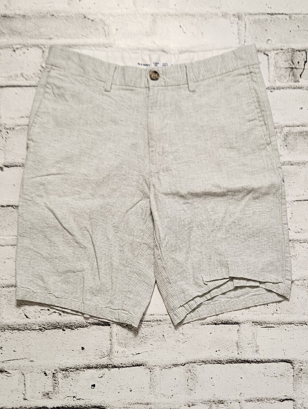 Old Navy Ultimate Slim Shorts Men Size 32 Linen Blend Casual